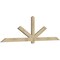 Ekena Millwork Kennewick Rough Sawn Timber Gable Bracket, Douglas Fir, 96"W x 28"H x 2"D x 4"F, 7/12 Pitch GBW096X28X0204KEN00RDF - alternate 3